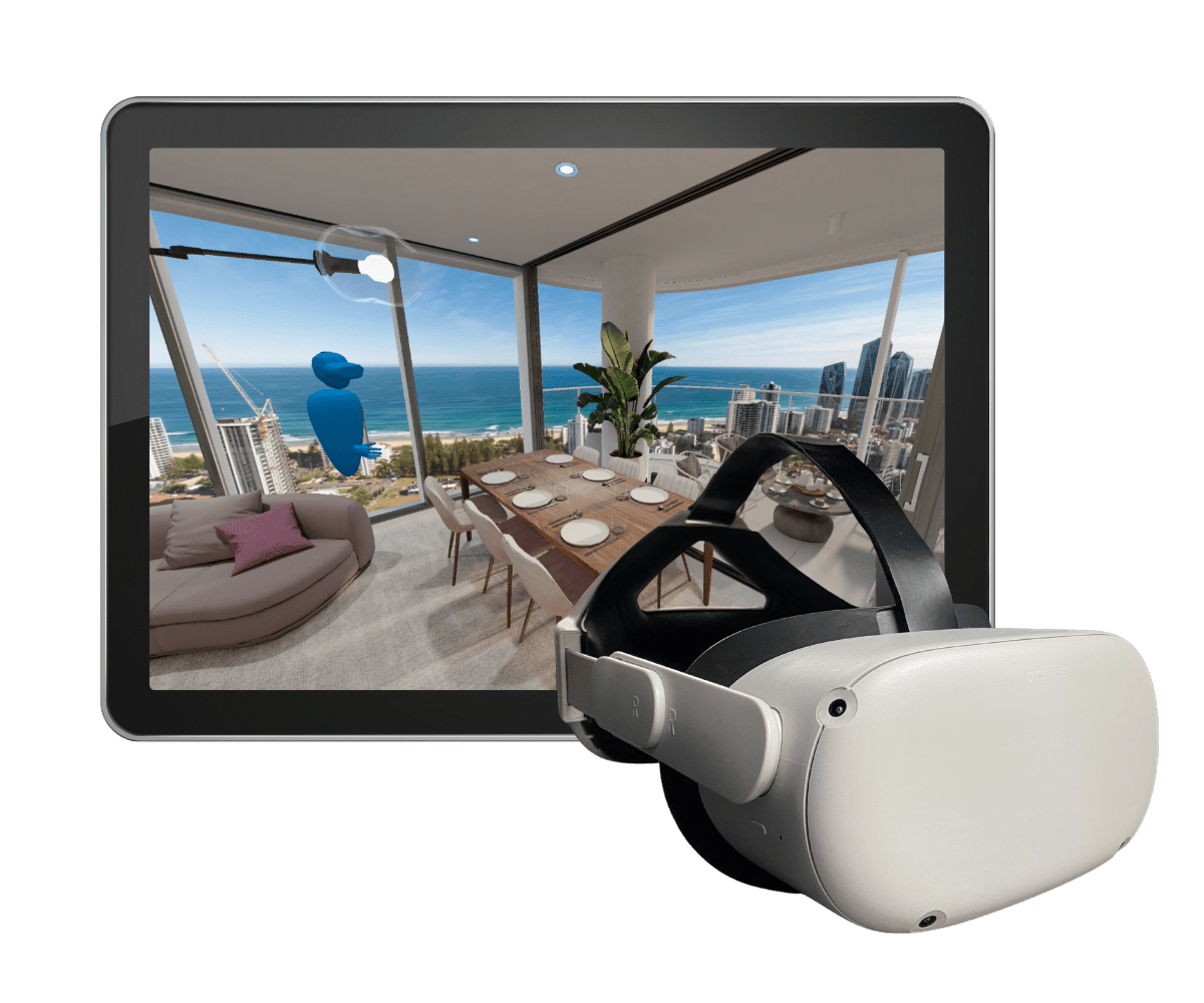 Headset-and-Tablet vr